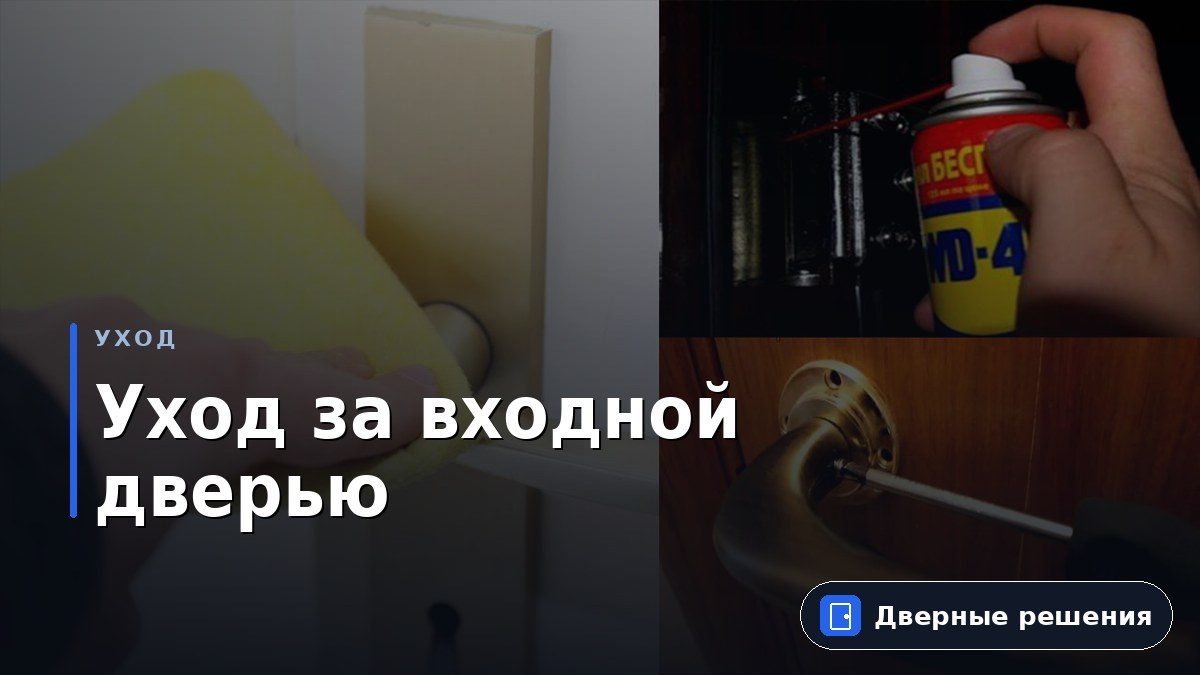 Как правильно ухаживать за входными дверьми.