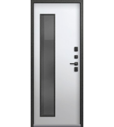 Входная дверь Термо-32 Графит муар + Кашемир белый