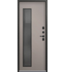 Входная дверь Термо-32 Графит муар + Кашемир грей