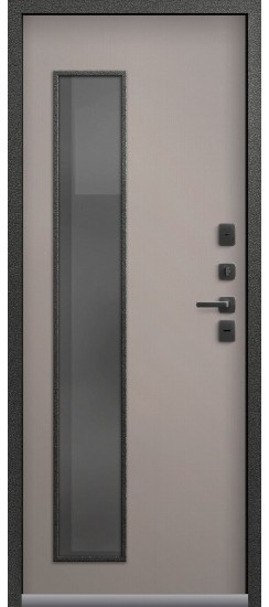 Входная дверь для дома Термо-32 Графит муар + Кашемир грей (860х2050, прав.)