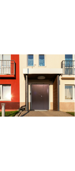 Дверь металлическая подъездная Индивидуально Правая