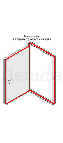 Дверь с терморазрывом Термо-Эко Антик-медь