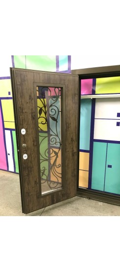 Дверь с терморазрывом Термо-Люкс Браун