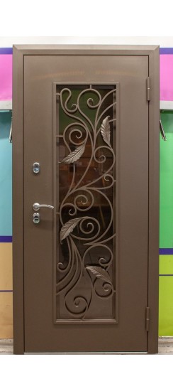 Дверь с терморазрывом Термо-Люкс Браун