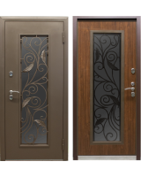 Дверь с терморазрывом Термо-Люкс Браун