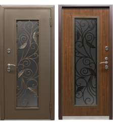 Дверь с терморазрывом Термо-Люкс Браун