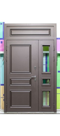 Дверь с терморазрывом Термо-2 Люкс Браун