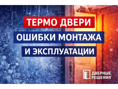 Важные моменты при эксплуатации и монтаже дверей с терморазрывом