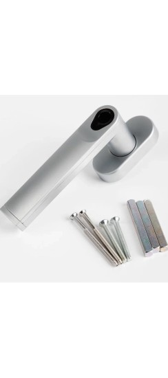 Оконная ручка с отпечатком пальца. Цвет: Светлый антрацит