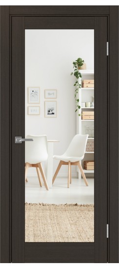 Турин_501.2.30  Венге FL-Зеркало/Венге Эко-шпон FL (стекло: Зеркало/Щит)