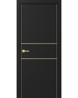 Неаполь_203 молдинг алюм.золото ЭКО-шпон Антрацит