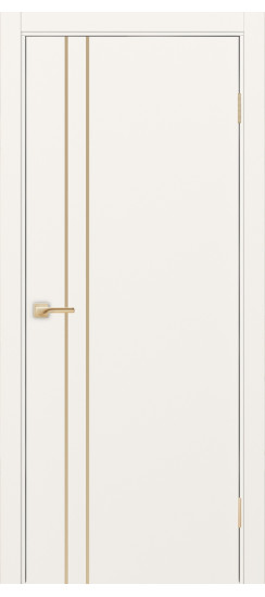 Межкомнатная дверь Неаполь_205 молдинг алюм.золото.30  Бежевый