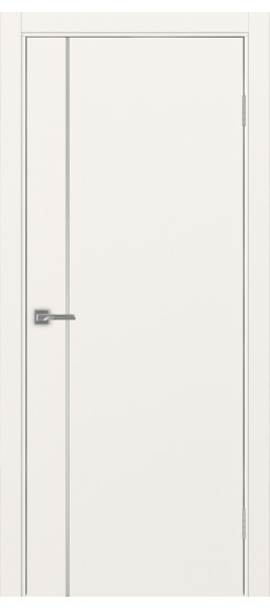 Межкомнатная дверь Неаполь_204 молдинг алюм.хром.30  Бежевый