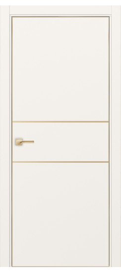 Межкомнатная дверь Неаполь_203 молдинг алюм.золото.30  Бежевый