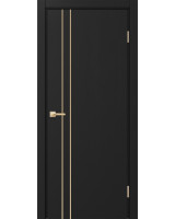 Неаполь_205 молдинг алюм.золото ЭКО-шпон Антрацит