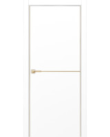 Неаполь_202 молдинг алюм.золото ЭКО-шпон Белый снежный