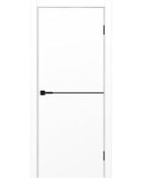 Неаполь_202 молдинг алюм.чёрн. ЭКО-шпон Белый снежный