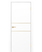 Неаполь_203 молдинг алюм.золото ЭКО-шпон Белый снежный