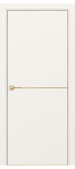 Межкомнатная дверь Неаполь_202 молдинг алюм.золото.30  Бежевый