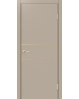 Неаполь_203 молдинг алюм.золото ЭКО-шпон Мокко