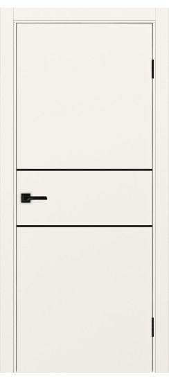 Межкомнатная дверь Неаполь_203 молдинг алюм.чёрн.30  Бежевый
