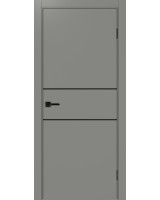 Неаполь_203 молдинг алюм.чёрн. ЭКО-шпон Серый