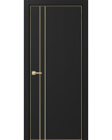 Неаполь_205 молдинг алюм.золото ЭКО-шпон Антрацит