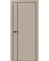 Неаполь_204 молдинг алюм.чёрн. ЭКО-шпон Мокко