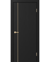 Неаполь_204 молдинг алюм.золото ЭКО-шпон Антрацит