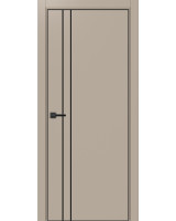 Неаполь_205 молдинг алюм.чёрн. ЭКО-шпон Мокко