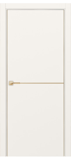 Межкомнатная дверь Неаполь_202 молдинг алюм.золото.30  Бежевый