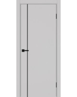 Неаполь_204 молдинг алюм.чёрн. ЭКО-шпон Пепельный