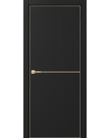 Неаполь_202 молдинг алюм.золото ЭКО-шпон Антрацит