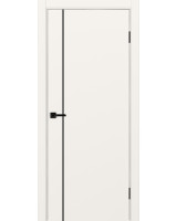 Неаполь_204 молдинг алюм.чёрн. ЭКО-шпон Бежевый