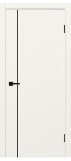 Межкомнатная дверь Неаполь_204 молдинг алюм.чёрн.30  Бежевый