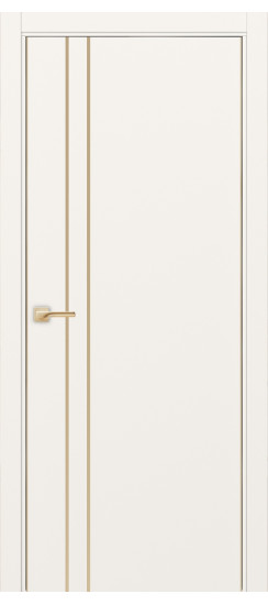 Межкомнатная дверь Неаполь_205 молдинг алюм.золото.30  Бежевый