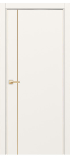 Межкомнатная дверь Неаполь_204 молдинг алюм.золото.30  Бежевый