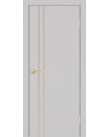 Неаполь_205 молдинг алюм.золото ЭКО-шпон Пепельный