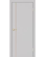 Неаполь_204 молдинг алюм.золото ЭКО-шпон Пепельный