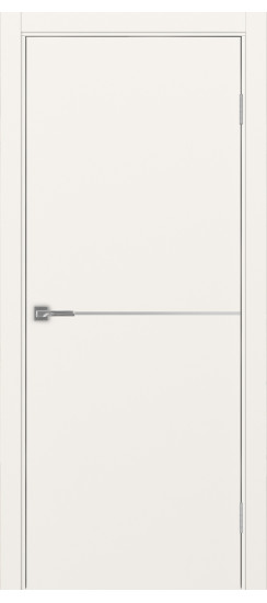 Межкомнатная дверь Неаполь_202 молдинг алюм.хром.30  Бежевый