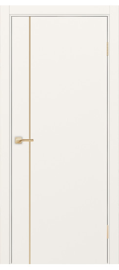 Межкомнатная дверь Неаполь_204 молдинг алюм.золото.30  Бежевый