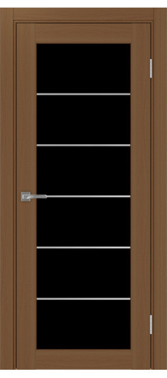 Межкомнатная дверь Парма_401АСС.2 молдинг алюм.хром.30  Орех NL