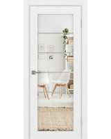 Парма_401АСС.2 молдинг алюм.хром ЭКО-шпон Белый лёд