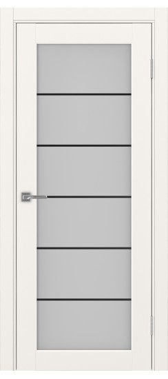 Межкомнатная дверь Парма_401АСС.2 молдинг алюм.чёрн.30  Бежевый