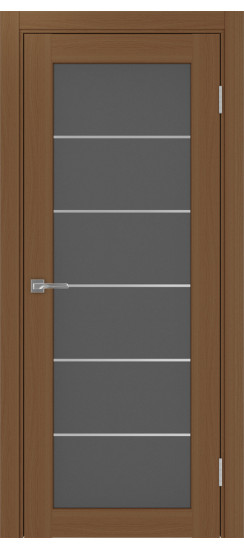 Межкомнатная дверь Парма_401АСС.2 молдинг алюм.хром.30  Орех NL