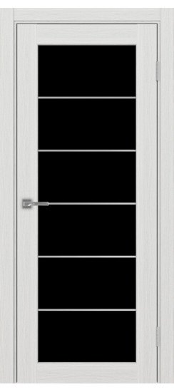 Межкомнатная дверь Парма_401АСС.2 молдинг алюм.хром.30  Ясень серебристый