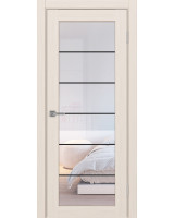 Парма_401АСС.2 молдинг алюм.чёрн. ЭКО-шпон Ясень перламутровый