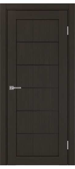 Межкомнатная дверь Парма_401АПП.1 молдинг алюм.чёрн.30  Венге FL