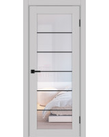 Парма_401АСС.2 молдинг алюм.чёрн. ЭКО-шпон Пепельный