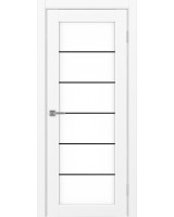 Парма_401АСС.2 молдинг алюм.чёрн. ЭКО-шпон Белый снежный